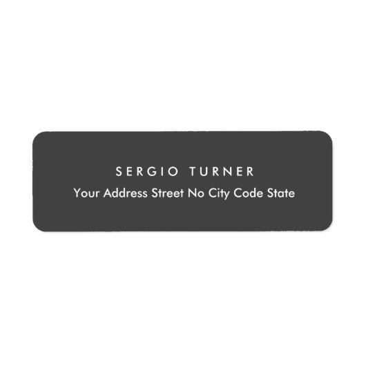 Trendy Minimalistisch Beruflich Dark Gray (Vorne)