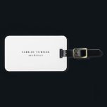 Trendy Minimalistisch Beruflich Gepäckanhänger<br><div class="desc">Es ist ein sehr elegantes,  sehr ästhetisches und sehr einfaches perfektes Design. Mit dieser Einfachheit werden Sie sofort reflektieren,  was für eine schöne Persönlichkeit Sie haben und die Sensibilität in Ihrer Arbeit.</div>