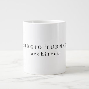 Trendy Minimalistisch Beruflich Jumbo-Tasse