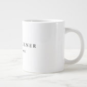 Trendy Minimalistisch Beruflich Jumbo-Tasse (Rechts)