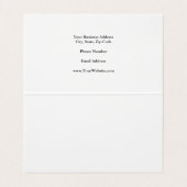 Trendy Minimalistisch Beruflich modern Visitenkarten (Innenseite Aufgefaltet)