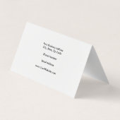 Trendy Minimalistisch Beruflich modern Visitenkarten (Rückseite)