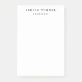Trendy Minimalistisch Beruflich Post-it Klebezettel (Vorderseite)