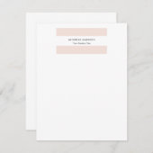 Trendy Minimalistisch Beruflich Schlicht Mitteilungskarte (Vorne/Hinten)