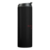 Trendy Minimalistisch Black Red Beruflich Ihren Na Thermosbecher (Nach links gedreht)