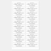 Trendy Minimalistisch Calligraphy Whipped Sugar Sc Etiketten (Blatt)