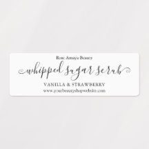 Trendy Minimalistisch Calligraphy Whipped Sugar Sc