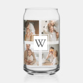 Trendy Minimalistisch Collage Fathers Foto Daddy G Dosenglas (Vorderseite)