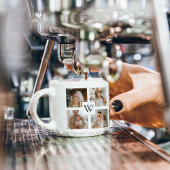 Trendy Minimalistisch Collage Fathers Foto Daddy G Espressotasse