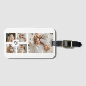 Trendy Minimalistisch Collage Fathers Foto Daddy G Gepäckanhänger (Vorderseite (Horizontal))