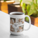 Trendy Minimalistisch Collage Fathers Foto Daddy G Kaffeetasse<br><div class="desc">Sie suchen eine einzigartige und stilvolle Art, die Figur des Vaters in Ihrem Leben zu ehren? Karo aus unserer trendigen minimalistischen Collage mit einer Sammlung von schönen Fotografien von Vätern. Mit seinen klaren Linien und seinem eleganten Design ist diese Collage der perfekte Weg, um die besondere Bindung zwischen Vätern und...</div>