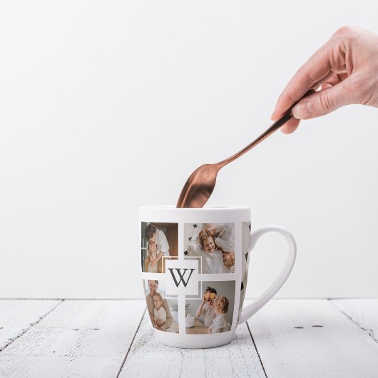 Trendy Minimalistisch Collage Fathers Foto Daddy G Milchtasse