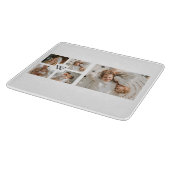 Trendy Minimalistisch Collage Fathers Foto Daddy G Schneidebrett (Ecke)