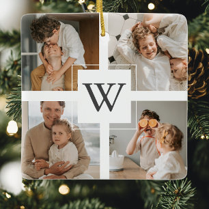 Trendy Minimalistisch Collage Foto Keramikornament