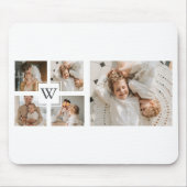 Trendy Minimalistisch Collage Vathers Foto Daddy G Mousepad (Vorne)