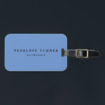 Trendy Minimalistisch Cornflower Blue Beruflich Gepäckanhänger<br><div class="desc">Modernes,  Berufliches Design für Architekten.</div>