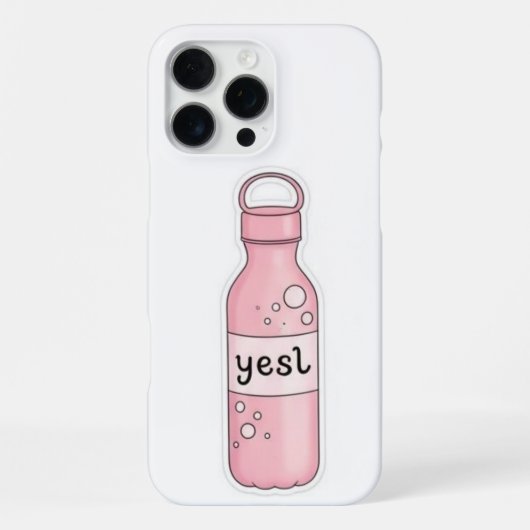 Trendy Minimalistisch iPhone Case Stylish Phone Co Hülle (Rückseite)