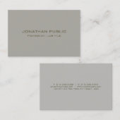 Trendy Minimalistisch Moderne Elegante einfache Vo Visitenkarte (Vorne/Hinten)