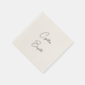 Trendy Minimalistisch Moderne Schlichte, einfache Serviette (Ecke)