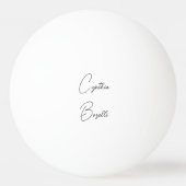 Trendy Minimalistisch Moderne Schlichte, einfache Tischtennisball (Rückseite)