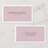 Trendy Minimalistisch Modernes Design Schlicht Visitenkarte (Vorne/Hinten)