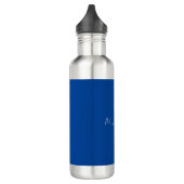 Trendy Minimalistisch Modernes, handgeschriebenes  Edelstahlflasche (Links)