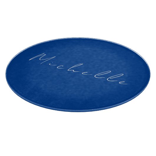 Trendy Minimalistisch Modernes, handgeschriebenes Schneidebrett (Ecke)