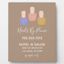 Trendy Minimalistisch Nail Salon Business Tabletop