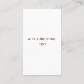 Trendy Minimalistisch Nail Salon Visitenkarte (Rückseite)