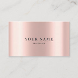 Trendy Minimalistisch Rose Gold Eyelash Lashes Visitenkarte