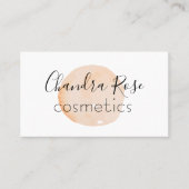 Trendy Minimalistisch Watercolor Personalisiert Visitenkarte (Vorderseite)