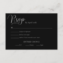 Trendy Minimalistisch Wedding Reply