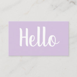 Trendy minimalistische, fette Pastellkarten Visitenkarte