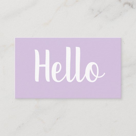 Trendy minimalistische, fette Pastellkarten Visitenkarte (Vorderseite)