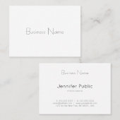 Trendy Minimalistische Schablonen-berufliches Visitenkarte (Vorne/Hinten)