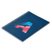 Trendy minimalistisches farbiges Logo Notizblock (Linke Seite)