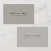 Trendy Minimalistisches modernes Design Elegante V Visitenkarte (Vorne/Hinten)