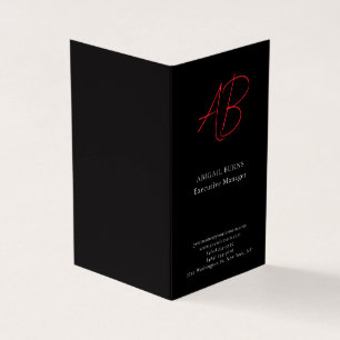 Trendy minimalistisches modernes monogrammiertes e visitenkarten