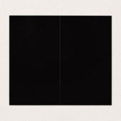 Trendy minimalistisches modernes monogrammiertes e visitenkarten (Innenseite Aufgefaltet)