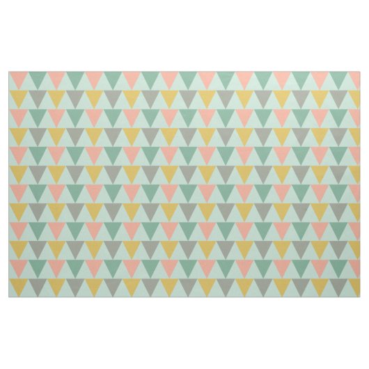 Trendy Mint Geometric Triangle Pattern Stoff (Yard (91,4 cm))