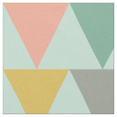 Trendy Mint Geometric Triangle Pattern Stoff (Nahaufnahme)