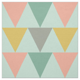 Trendy Mint Geometric Triangle Pattern Stoff