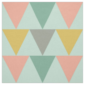 Trendy Mint Geometric Triangle Pattern Stoff