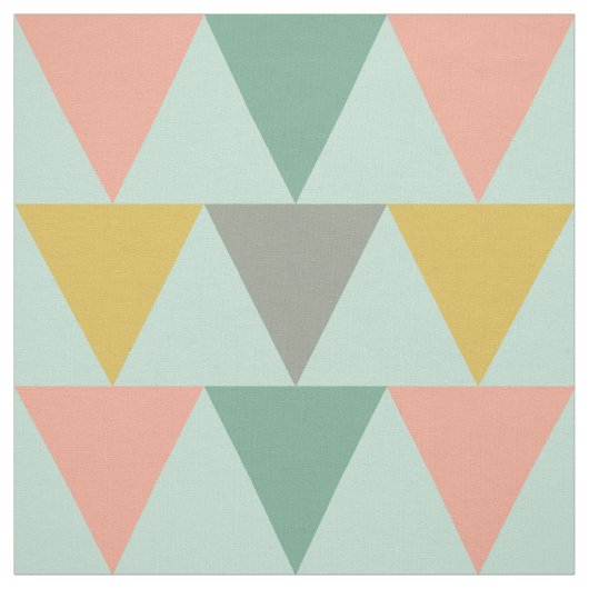 Trendy Mint Geometric Triangle Pattern Stoff (Muster)