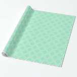 Trendy Mint Green Diamond Muster Geschenkpapier<br><div class="desc">Dieses elegante Design in hübschem Pfefferminzgrün und Weiß mit einem Diamantenmuster ist perfekt für Gender-Enthusiasten Baby Dusche Geschenke, Hochzeiten und Geburtstage! Sie können das Design nach Ihrem Geschmack anpassen und drehen. Tipp für Designer: Stellen Sie sicher, dass die Nahtansicht Karo wird, um sicherzustellen, dass sie sich korrekt zusammenschließt, bevor Sie...</div>