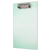 Trendy Mint Green Elegantes modernes Template Klemmbrett (Links)