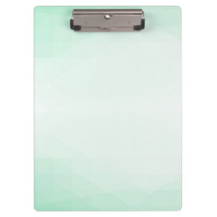 Trendy Mint Green Elegantes modernes Template Klemmbrett