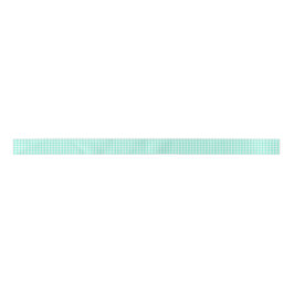 Trendy Mint Green Gingham Pattern Satinband