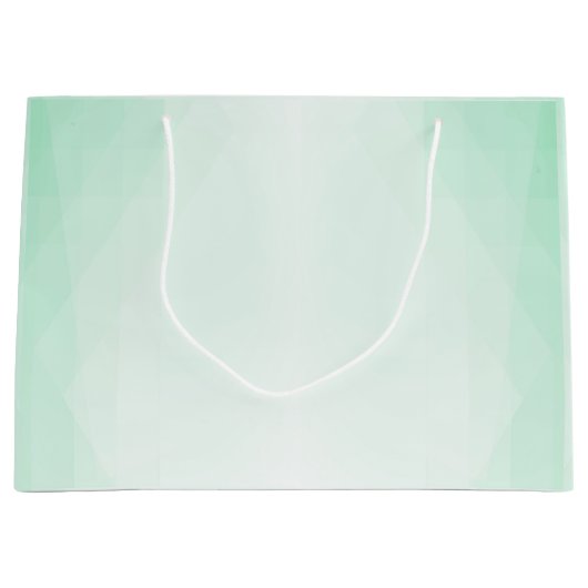 Trendy Mint Green Modern Elegant Template Große Geschenktüte (Vorderseite)