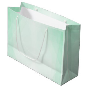 Trendy Mint Green Modern Elegant Template Große Geschenktüte